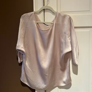 Vince silk blush color top size S